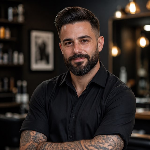 Leo Martinez, barber